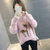 女式时尚针织毛衣9531(粉红色 均码)第4张高清大图
