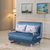 布艺可折叠沙发床多功能两用1.2米1.5米1.8米双人小户型沙发(浅紫色 1.8米宽*1.9米长)第4张高清大图