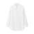 艾米恋雪纺衫女夏季韩版长袖披肩外搭配裙子防晒衬衫开衫薄款上衣(白色 S)第2张高清大图