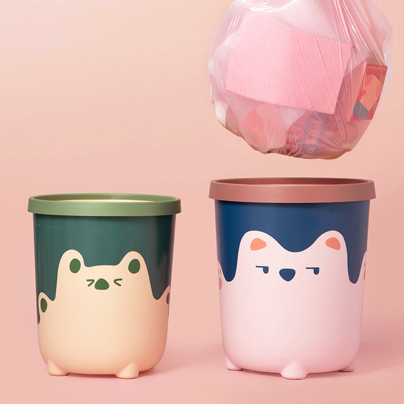 云娜可爱抱抱熊垃圾桶10l 卡通造型 可爱实用