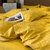 善纯韩式北欧风亲肤水洗剪花套件 麦穗黄1.5/1.8床床单款四件套（被套200*230） 简约时尚第6张高清大图