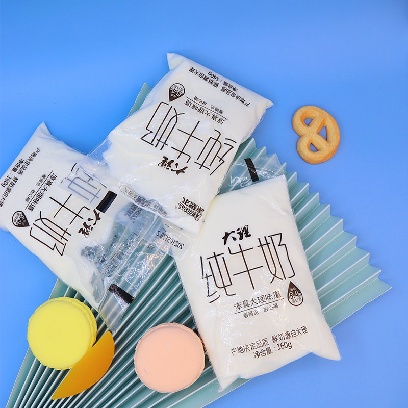 来思尔小白袋纯牛奶160g12袋