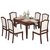 亚格林 美式 餐桌 椅组合圆桌折叠伸缩饭桌小户型家具圆桌子(餐桌+4张0906扶手椅)第5张高清大图