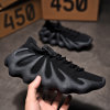 茂足潮流飞织运动鞋 男女鞋450 2021年新款 飞织透气运动鞋子(黑色 37)