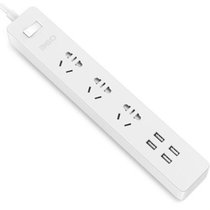 360安全插线板-瘦版 胖版 USB充电 多功能插排插座接线板 智能保护 1.8米 白色(官方标配瘦版)