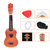 俏娃宝贝尤克里里塑料初学者 儿童小吉他可弹奏学生少女孩木质乐器第5张高清大图