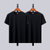 筑恒丰 男款 夏季经典纯色T恤95棉2件组合特惠装(黑黑 M)第4张高清大图