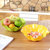 有乐A546创意现代欧式果盘瓜子盘点心盘子果盘塑料 客厅干果盘水果盘lq202(树叶款橘色)第4张高清大图