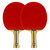 红双喜四星级横拍乒乓球拍对拍套装附乒乓球T4002 国美超市甄选第4张高清大图