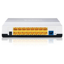 TP-LINK 16口多口多功能中小企业办公家用行为管理宽带有线路由器R1660+带宽控制(白色 官方标配)
