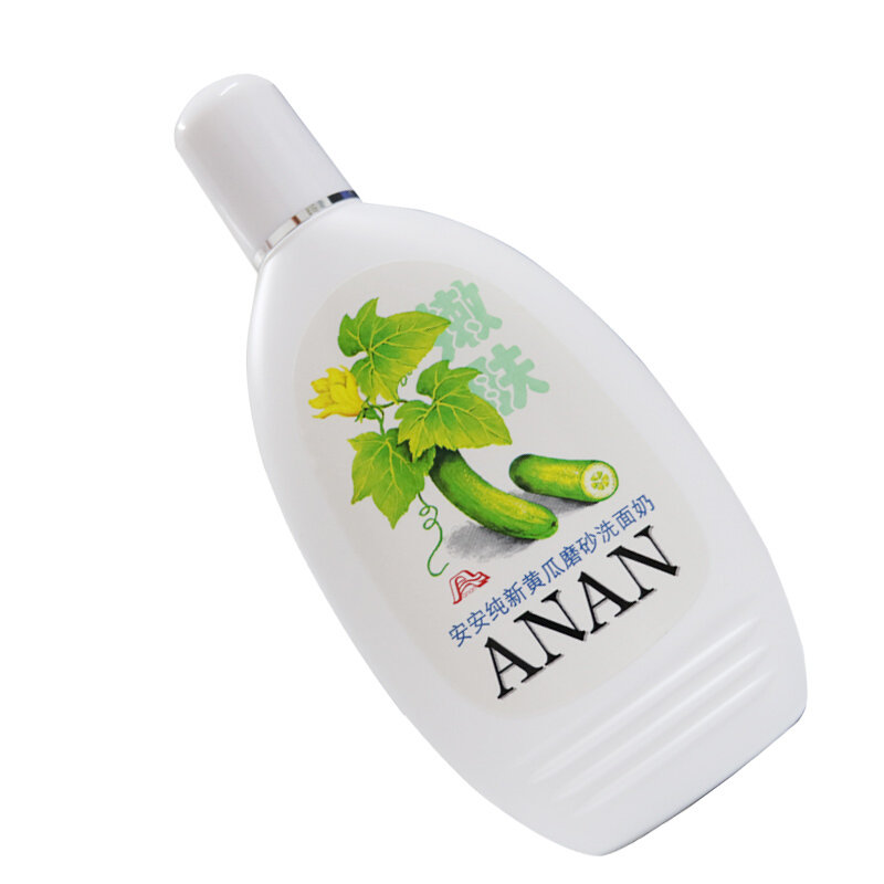 安安纯新黄瓜磨砂洗面奶200g 清爽洁面润肤男女通用