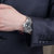 天梭/Tissot 瑞士手表 豪致系列自动机械钢带男士手表T086.407.11.051.00(银壳黑面白带 钢带)第5张高清大图
