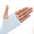 夏季韩版冰丝冰袖女士防晒袖套男士户外骑行针织手臂套袖（3双装）(肤色 露指款（盒装）)第6张高清大图