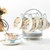 欧式骨瓷咖啡杯英式咖啡具套装个性创意陶瓷茶具套装花茶杯送架子(冰蓝之心(带内花)4杯碟+收纳架+4)第2张高清大图