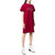 LOVE MOSCHINO棉质心形logo图案时尚修身圆领短袖连衣裙1958-P3240红色 时尚百搭第2张高清大图