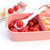 阿司倍鹭（ASVEL）塑料饭盒微波炉加热带饭盒水果盒 分格午餐盒便当盒分隔带筷勺 单层580ML（白/粉/蓝）(粉色)第5张高清大图
