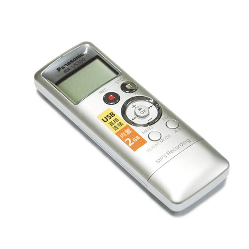 松下(panasonic)录音笔rr-us300gk-s学生数码专业高清超远距离 降噪