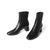 森达2021冬季新款商场同款简约素面舒适粗跟休闲女短靴4AT01DD1(黑色 40)第3张高清大图