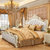 圣肯尼欧式床套装双人床法式公主床雕花简约床卧室(白/粉 1.8米简易床尾)第3张高清大图