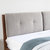 A家 北欧床 实木床双人床 1.5米1.8米北欧双人实木床单人高箱储物床简约主卧卧室家具(1.8*2米框架床（胡桃木色） 单床)第3张高清大图