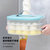 禧天龙带提手多层饺子盒冰箱保鲜冷冻收纳盒H-9108绿 不串味 不粘底第5张高清大图