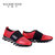 火枪手春季男鞋运动鞋网面休闲鞋男士弹簧减震跑步鞋X61N305B(红色 40)第5张高清大图