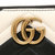 Gucci古驰GGMarmont系列黑白拼色皮革女士手拿包拼色 时尚百搭第4张高清大图