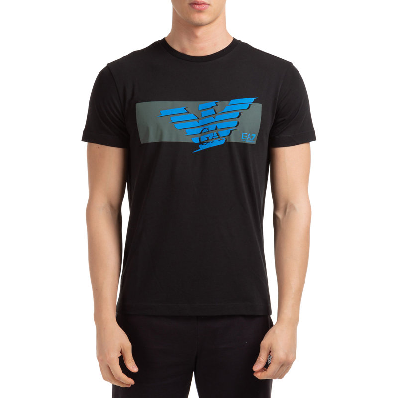 emporioarmani男士黑色印花短袖t恤3hpt48pjt3z1200xs黑色时尚百搭