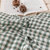 善纯全棉色织水洗棉床品套件 绿小格1.5m床单款四件套 简约时尚第9张高清大图