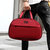 吉山月大容量单肩手提旅行包酒红色 简约大容量 旅行包袋第2张高清大图
