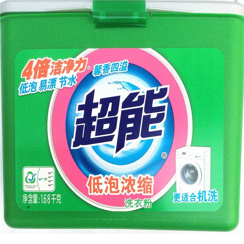 国美自营超能低泡浓缩洗衣粉168kg