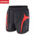 spiro 夏季运动短裤男女薄款跑步速干透气型健身三分裤S183X(黑色/红色 M)第5张高清大图