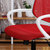 匠林家私椅子弓形椅升降办公椅电脑椅家用(红色 白框)第4张高清大图