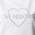 LOVE MOSCHINO棉质心形logo图案时尚修身圆领短袖连衣裙1958-A69940灰色 时尚百搭第4张高清大图