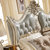圣肯尼家具 欧式田园床 美式乡村双人床 法式公主实木床卧室1.8米婚床(珍珠白 1.8m床)第4张高清大图