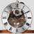 汉时（Hense）现代简约实木机械落地钟客厅时尚立式装饰大座钟HG131(黑胡桃木-国产七天双重锤机芯)第5张高清大图