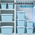 禧天龙塑料加厚收纳箱家用杂物手提箱收纳盒X-1774蓝 手提设计 方便携带第4张高清大图