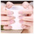 法国AMIKO艾米蔻玫瑰系列花漾养护无添加环保指甲油10ML(不规则银亮片HB01)第2张高清大图