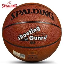 斯伯丁spalding 室内室外水泥地通用PU篮球NBA比赛用球 74-101篮球 赠气筒球包护腕