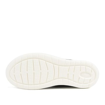 Crocs女鞋夏季卡骆驰LiteRide透气轻便徒步运动休闲系带鞋|205104(黑色/白色 34)