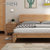 一米色彩 床 实木床 北欧双人床 1.2米单人床1.5M1.8米全实木  日式现代简约木质 卧室家具 实木婚床家具(白色 宽1米长1.9米)第5张高清大图
