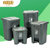 ABEPC脚踏式垃圾桶大号加厚98L大号 图案可定制 商用家用环卫方型户外大垃圾桶第3张高清大图