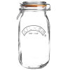 英国Kilner密封罐玻璃储物罐带盖酵素瓶果酱瓶腌制蜂蜜柠檬约克系列密封罐-2000ml18180094