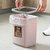 压圈卫生间分类垃圾桶家用客厅夹缝拉圾桶厕所厨房厨余干湿卫生桶(粉色福利 款式随机发)第5张高清大图