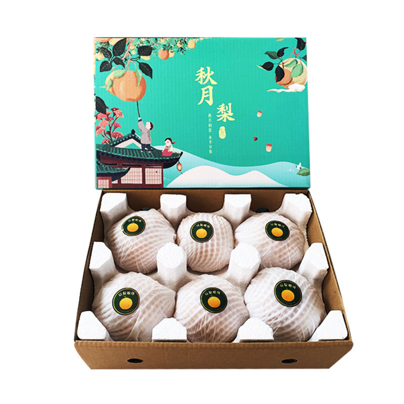 正宗山东莱阳老树秋月梨脆甜多汁精选果6粒单果450g起礼盒装顺丰包邮