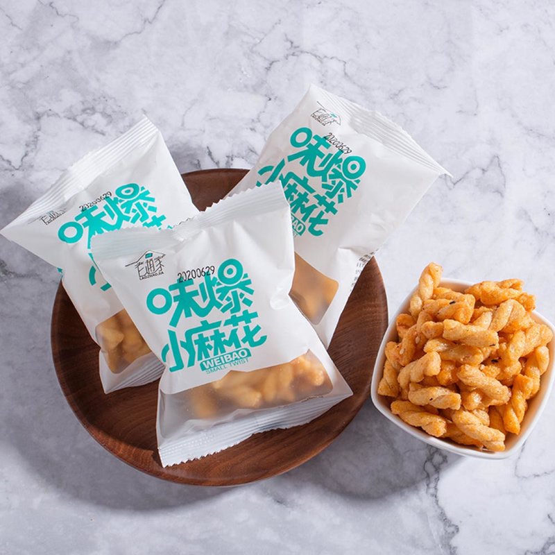 老赵家味爆小麻花400g盒独立包装根根有料酥脆清香