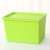 乐服塑料收纳箱桌面有盖储物箱家居整理盒物品收纳盒(绿色 7L)第4张高清大图