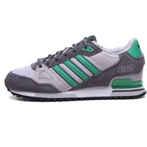 Adidas阿迪达斯2015夏季新款 三叶草夏季男鞋ZX750慢跑鞋跑步鞋运动鞋(灰绿 40)