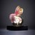 李家匠 可爱兔子情侣礼品创意水晶球发光小夜灯桌面摆件装饰品第3张高清大图