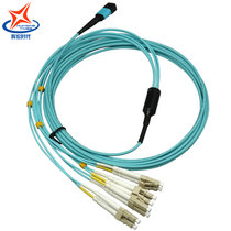 辉宏时代MPO-LC8芯多模万兆OM3光纤跳线40G模块光纤连接线(25米)